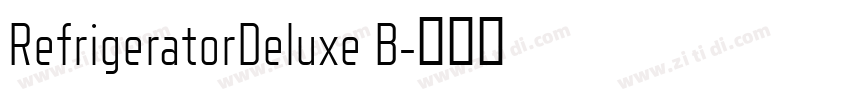RefrigeratorDeluxe B字体转换